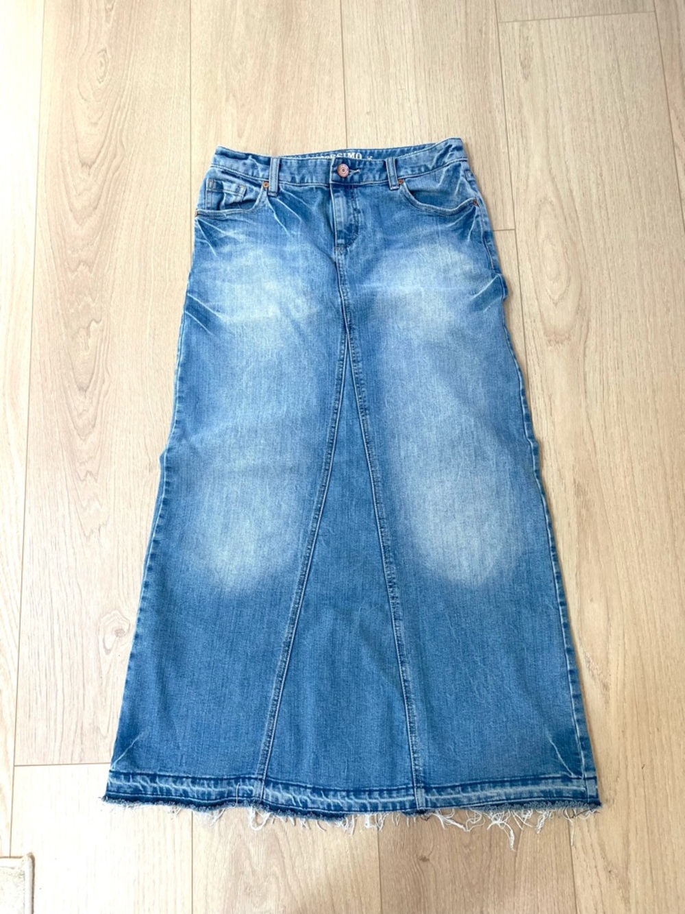 Mossimo Denim Jean Maxi Long Skirt Size 7